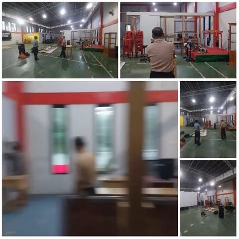 Indoor Scenes of a Gymnasium