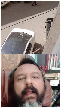 Street View and Man with Books