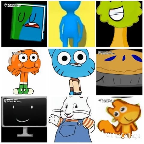 Cartoon Characters in Fun Arrangements