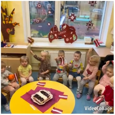 Children's Celebration with Colorful Cakes
