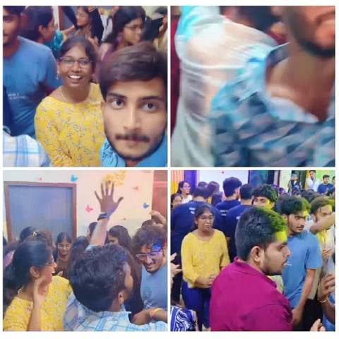 Young People Enjoying Indoor Celebration