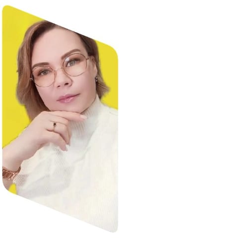Person Posing Against Yellow Background