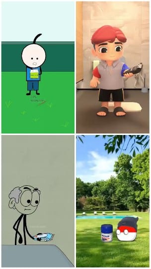Cartoon Characters with Various Themes