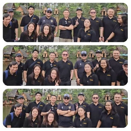 Group Photos of People by Water