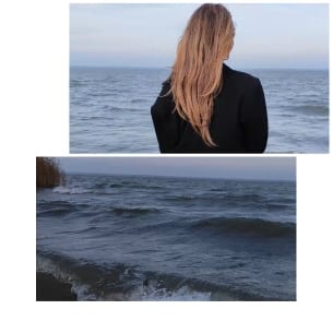 Person by the Sea and Waves