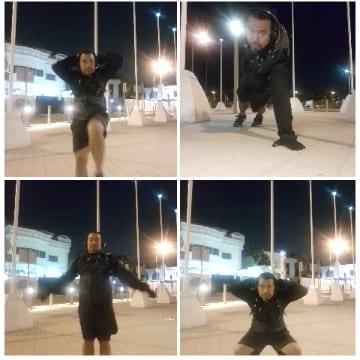 Nighttime Outdoor Exercise Routine