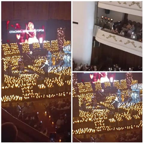Concert with Candle-Like Lights