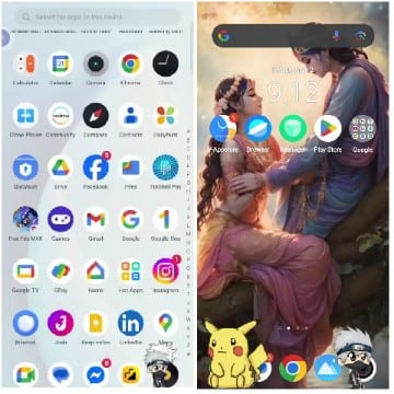 Smartphone Screen with App Icons