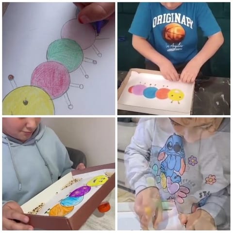 Children Engaged in Craft Activities