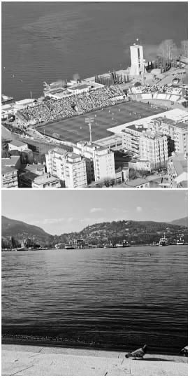 Aerial View of Stadium and Waterfront