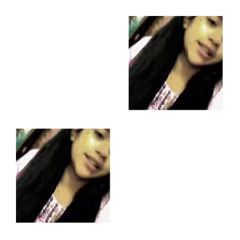 Double Image of Young Woman