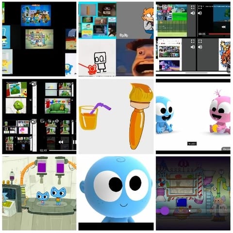 Colorful Animated Characters and Scenes