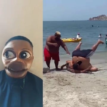 Funny Filter and Beach Wrestling
