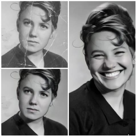Black and White Woman Portraits