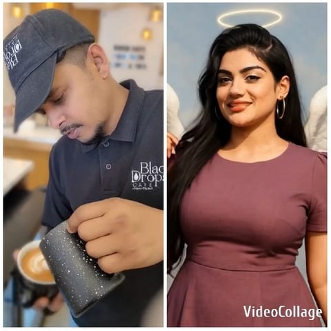 Latte Art and Angelic Woman