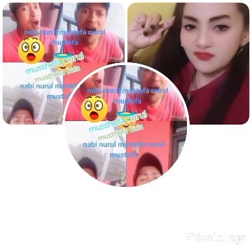 Colorful Text with Lip Pointing