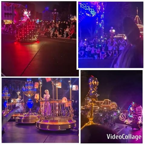 Colorful Nighttime Parade