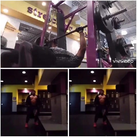 Bench Press and Locker Area