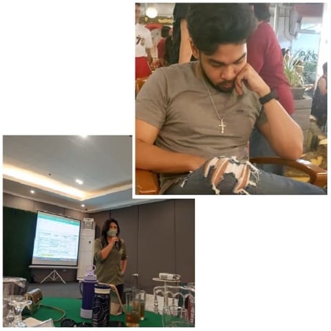 Person Resting and Speaking