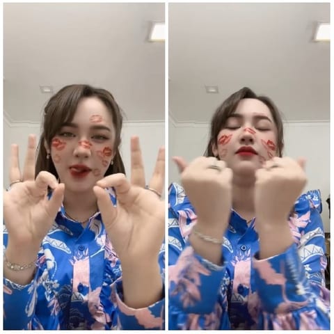 Playful Gestures with Kiss Marks