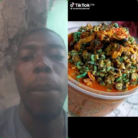 Person and Close-Up of Dish