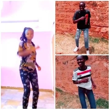 Three People Dancing Outdoors