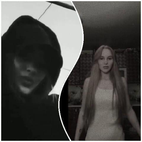 Shadowed Figure and Indoor Portrait