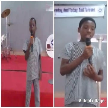 Person Speaking with Microphone