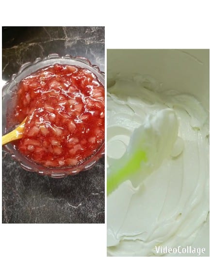 Fruit Mixture and Creamy Substance