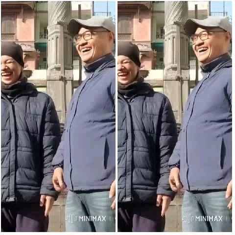 Winter Smiles in Urban Setting