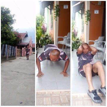 Exercise Routine on the Street