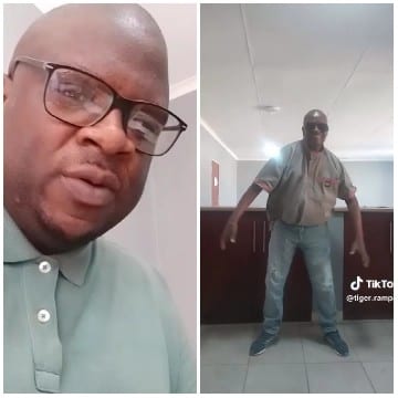 Dancing Man in Two Outfits