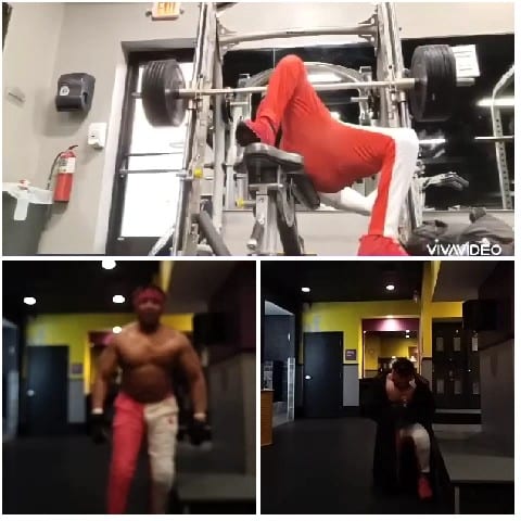 Gym Workout with Heavy Weights