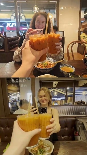 Clinking Drinks with Friends