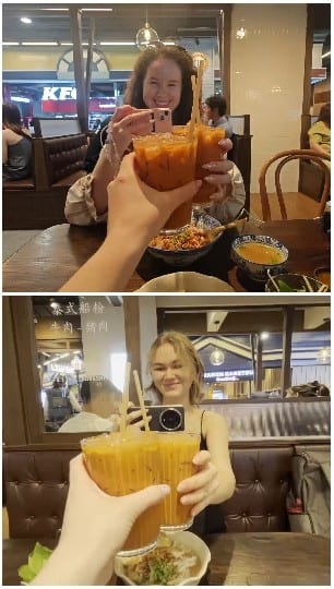 Cheers Between Friends at Restaurant