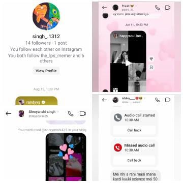 Social Media Screenshots and Chats