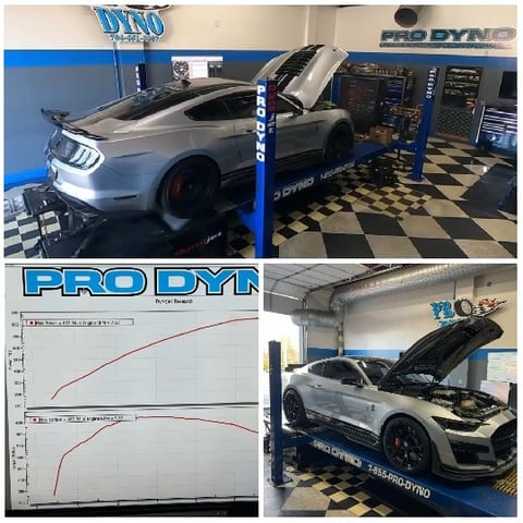 Silver Sports Car on Dynamometer
