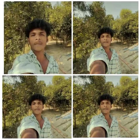 Selfies Taken Outdoors by One Man