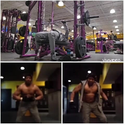 Gym Workout and Flexing Muscles