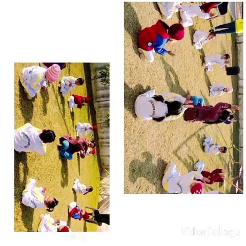 Children in White Clothing Outdoors