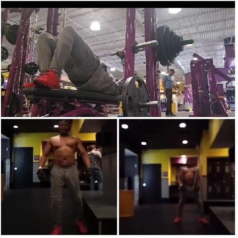 Gym Workout in Various Poses