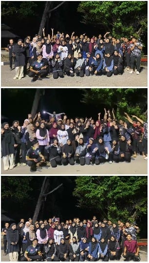 Group Photos Under Night Sky