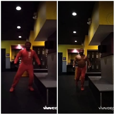 Gym Attire in Locker Room