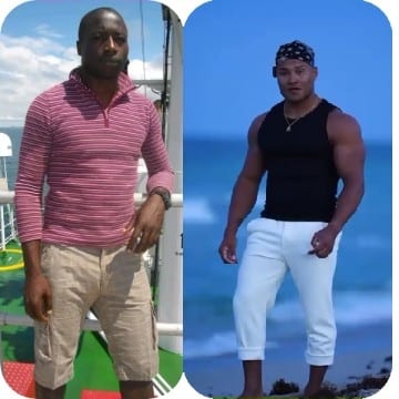 Men on Ship and Beach Scenes