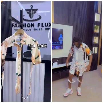 Floral Blouse and Modern Interior