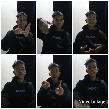 Person Gesturing in Black Hoodie