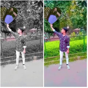 Black-and-White and Color Pose