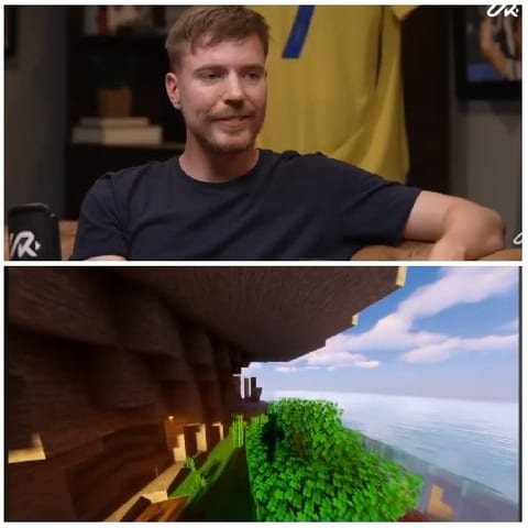 Person on Couch and Video Game Scene