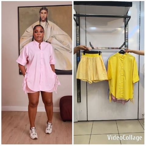 Framed Painting and Yellow Garments