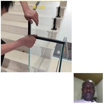 Installing Glass Railing Near Staircase